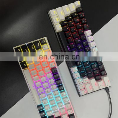 wireless mechanical backlight mini rgb 60% wire ergonomicmechan computer switch switches usb custom backlit gaming keyboard