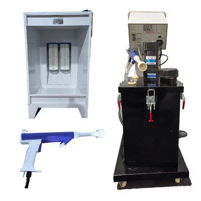 Factory direct Electrostatic flocking machine secondary recycling filter electrostatic spraying booth combination