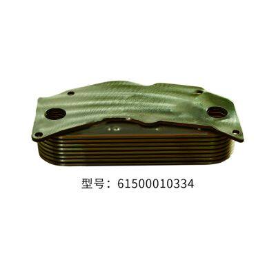 High Quality Sinotruk Shacman Truck Engine Parts Diesel Engine Oil Cooler Core 61500010334 photo-2