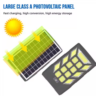 High Quality Outdoor Ip65 Waterproof ABS 600W Integrated All in One Solar Street Light photo-3