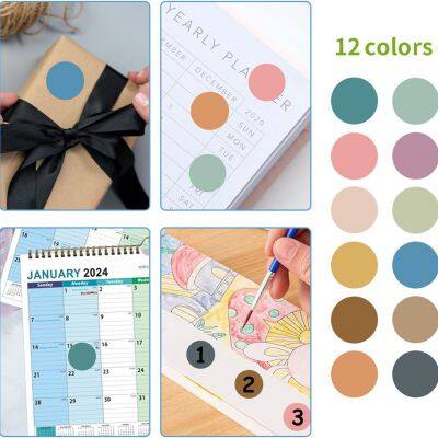 4200 PCS 0.75 Inch 12 Colors Round Colored Dot Stickers for Toddlers Teaching Papers, Color Coding Labels, Circle Dots Stickers for Office and Student Classroom (25 Sheets) photo-2