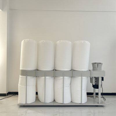 Providing Effective Sawdust Extraction and Filtration 4kw State-of-the-Art Bag-Type Dust Collector for Woodworking