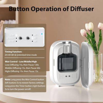 Eco Safe Aroma Device User Friendly Button Control 150ml Electric Essential Oil Diffuer
