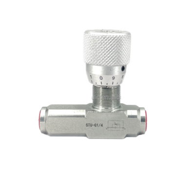 STU-G1/4 STU-G3/8 G1/2 STU-G3/4 STU-G1 Hydraulic One-Way Throttle Speed Adjustment Valve Speed Regulating Valve