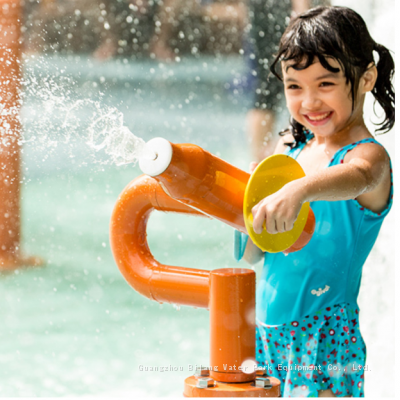 Water Park Amusement Park High Pressure Water Gun Water Cannon Rotating Gatling Spray Interactive Amusement Equipment Internet Famous Water Gun