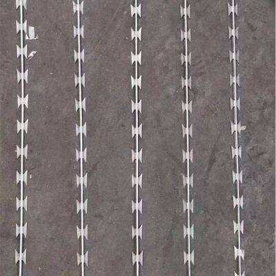 Système de clôture à barbelés avec noyau en acier de 12 gauge pour une sécurité lourde