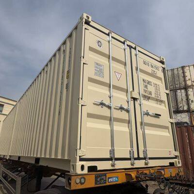 Shipping Container Storage Solutions for Agricultural Equipment With Lockable Doors