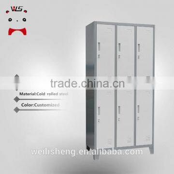 Luoyang WLS Steel Storage Metal 6 Door Loker With High Quality