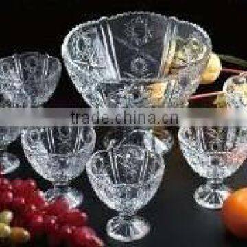 2014 new design 7pcs glass bowl set juice glass set of 7pcs HF23948