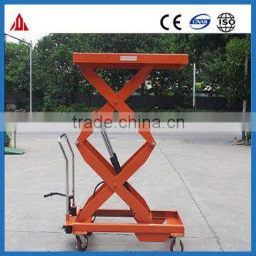 Manual portable lift table hand hydraulic mini scissor lift table/ small scissor lift table