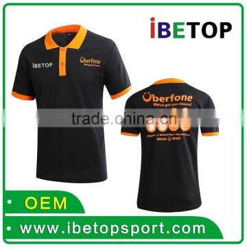100% cotton Customized silk printed Logo Printed Blank 220 grams china factory polo shirt