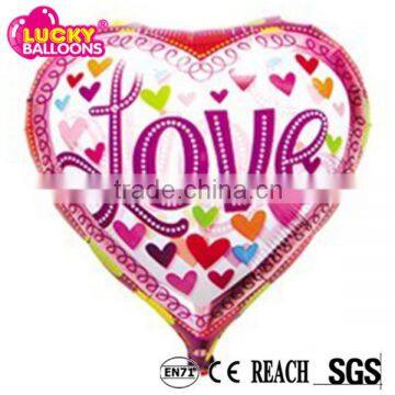 Luckyballoons18inch heart shape I LOVE YOU aluminium foil balloon