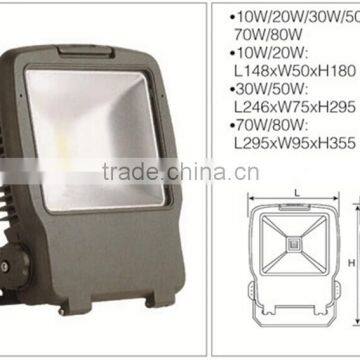 3 Years Warranty IP65 10W 20W 30W 50W 70W 80W Waterproof bridgelux chip Outdoor LED Christmas Projector Flood Light