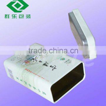 Rectangular Tea Small Tin Cans With Embedded Lid photo-1