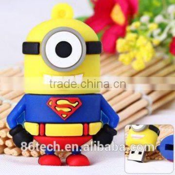 16GB Capacity Superman The Minion Style USB 2.0 Flash Memory U Disk for Computer