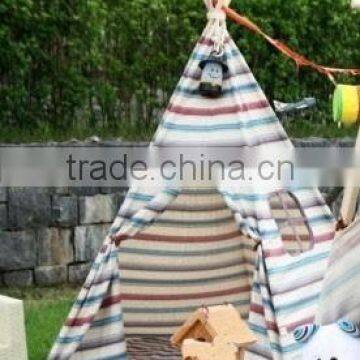 Children's cotton tents game houses canvas teepee tent for sale