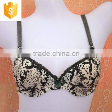 Hot Fashion Bras for Women Push Up Bra Leopard Front