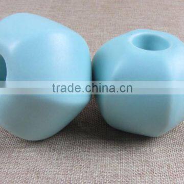 "Pinsun"ceramic 6 Angle Shape Candle Holder