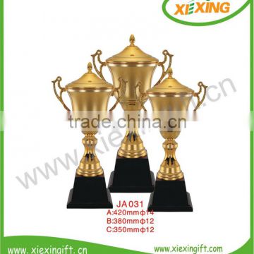 2014 manufacture cheap custom gold electroplating sports cups and trophies