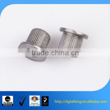 mini height aluminum flat knurled nuts