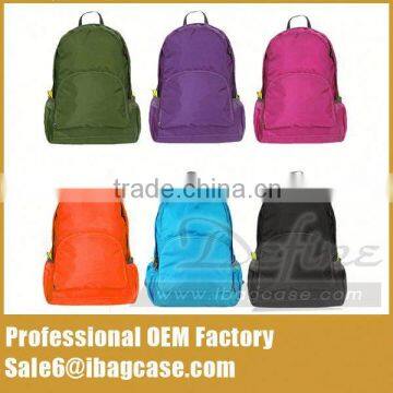 Nylon Teenage Backpack Folding Portable Storage Bag photo-3
