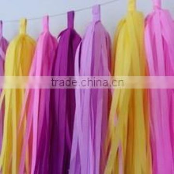 Handmade Decorative Garland Tissue Paper Tassel Garland Party Ideas for Kids & Adults.