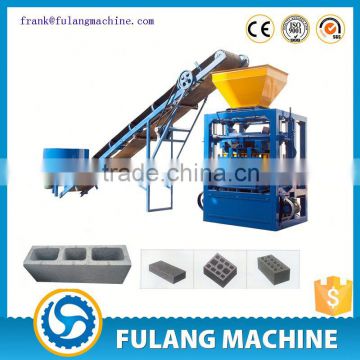 QTF4-24 machinery plant/ concrete block dimension/ manual concrete block moulding machine