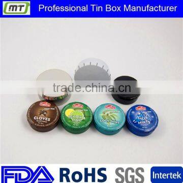 colorful click clack tin for drug packaging