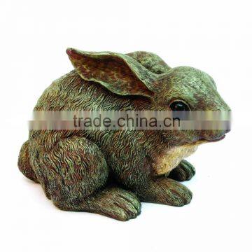 Design Toscano Bashful the Bunny Lying Down Garden Rabbit Statue, Multicolored