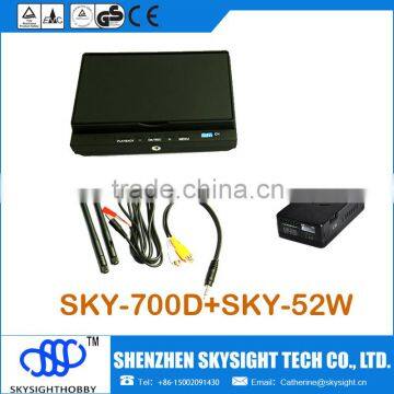 SKY-700D FPV MONITOR WITH DVR + SKY-52W FPV 5.8G 2000mW 2W A/V Long Range Transmitter