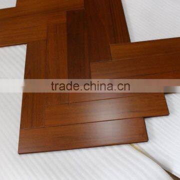 teak wood herringbone flooring