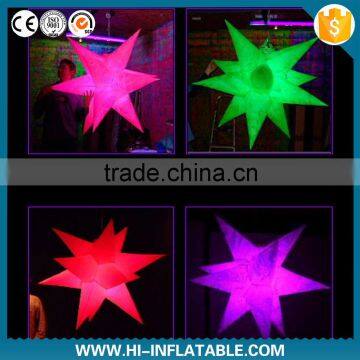 2015 Hot sale Color changing LED party decoration light inflatable star for event decoration