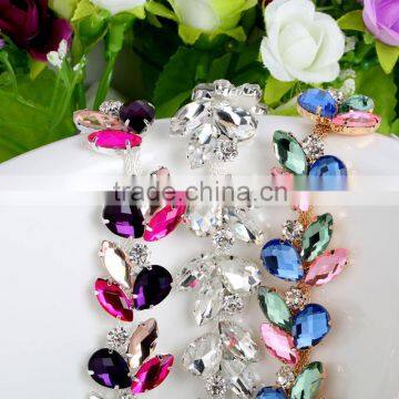 Wholesale Rhinestone Trimming, Fancy Rhinestone Cup Chain for Wedding Decoration