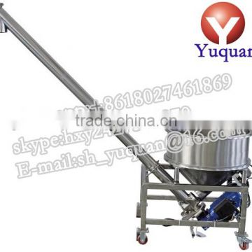 Shanghai automatic variable speed volumetric spiral screw conveyor with vibrating hopper