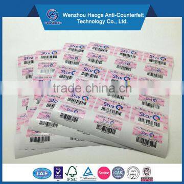 Adhesive barcode label sticker & paper sheet labels strong adhesive sticker sheet