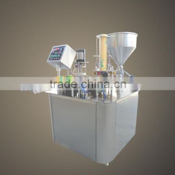 cheap yogurt cup filling sealing machine