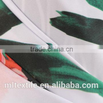 Customized Flower Pattern Imitated Silk Fabric