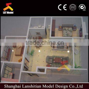 Exquisite shop layout model with lighting system display