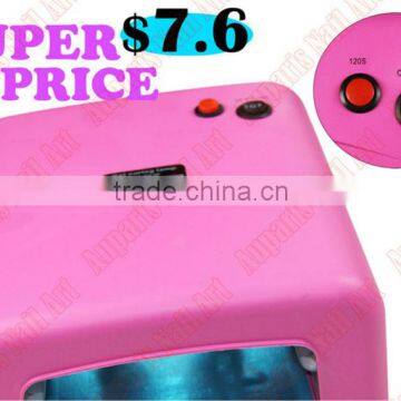 2014 New 220~240V EU Plug 3W LED Uv Lamp Nail Gel Polish Manicure uv light nail dryer with CE certificated,