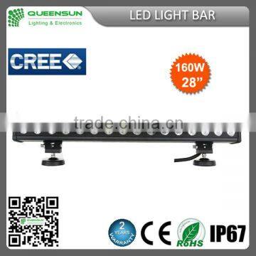 QUEENSUN 28 inches 160w led light bars for off-road