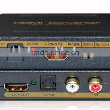 Mini HDMI audio extractor RCA 3.5mm R/L --Support HDCP