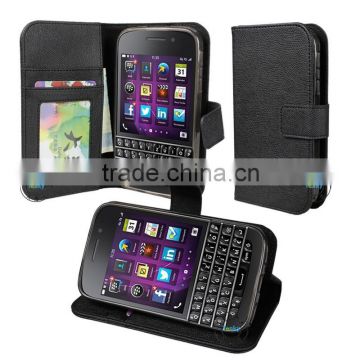 china manufacturer pu leather case for blackberry q20 classic wholesale