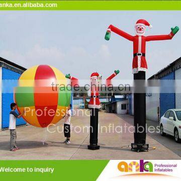 Custom christmas air dancer, inflatable santa claus air dancer for decoration