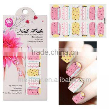 full color printing nail sticker