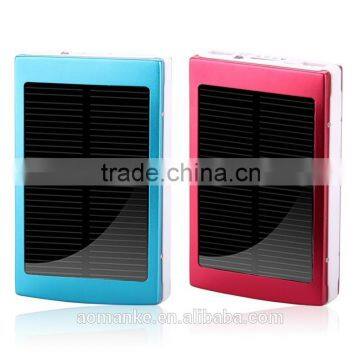 Best sale portable S002 Solar power bank with LED flashlight Travel Charger ultra gifts power bank