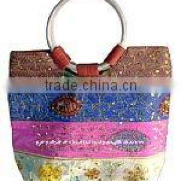 Ethnic Indian Ladies gold Purses sequin work Ladies Tote bags wholesale discounted price