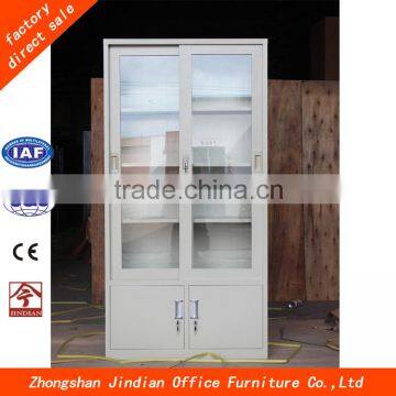 2015 hot selling steel sliding glass door locker cabinet