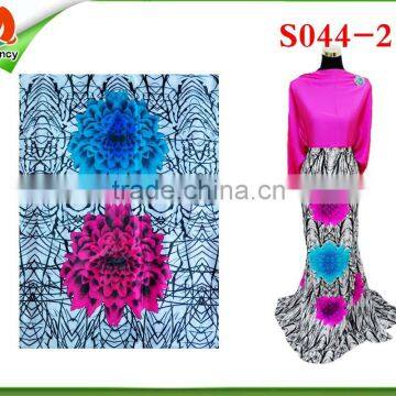 Factory Direct Best Quality Digital Print Leopard Print Satin Fabric S044-1 photo-2