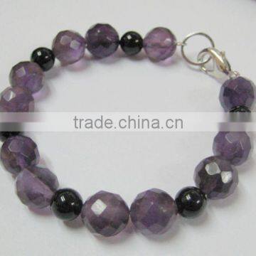 Nice bracelet amethyst beads faceted bracelet jewelry beads