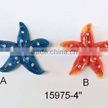 Starfish shape tourist souvenir polyresin fridge magnets